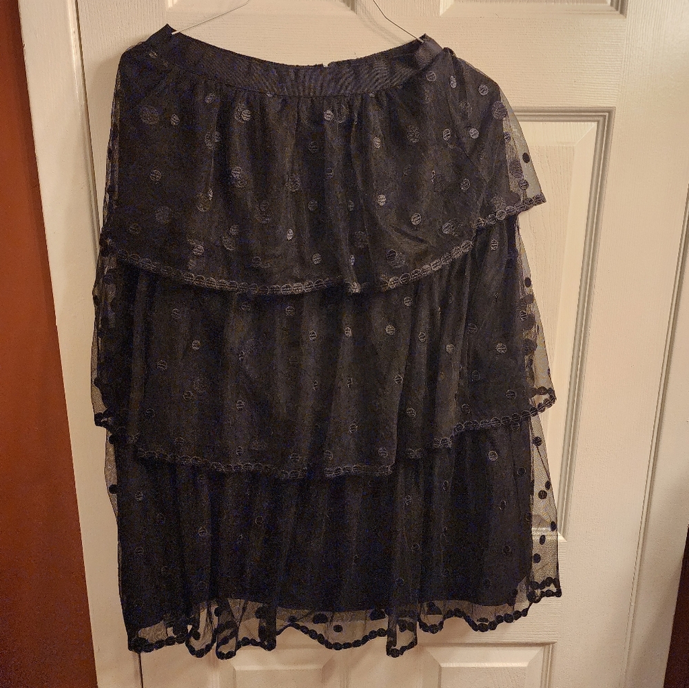 Women J Crew skirt color Black Size 6 - Picture 4 of 6